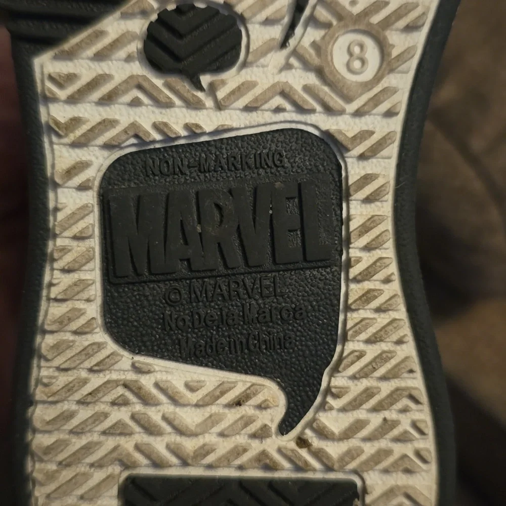 Marvel Kids' Black and Blue Iron Man‎ Light Up  Sneakers Size 8